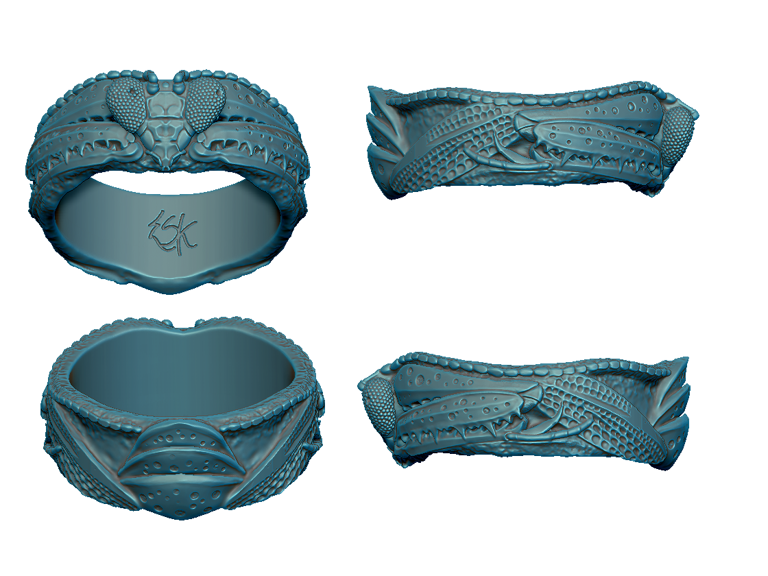 Mantis Ring 3D Model ~ DOWNLOAD