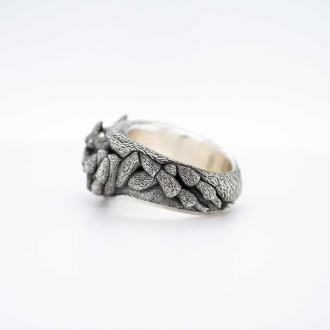 Chic Spider Ring Silver Plated Inlaid Black Rhinestone In - Temu